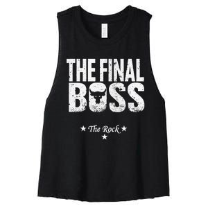 Music Boss Final Women's Racerback Cropped Tank