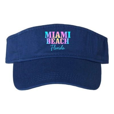 Miami Beach Florida Fl Vintage Tie Dye Retro Vacation Gift Visor