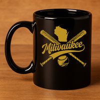Milwaukee Baseball Fan 11oz C Handle Ceramic Mug