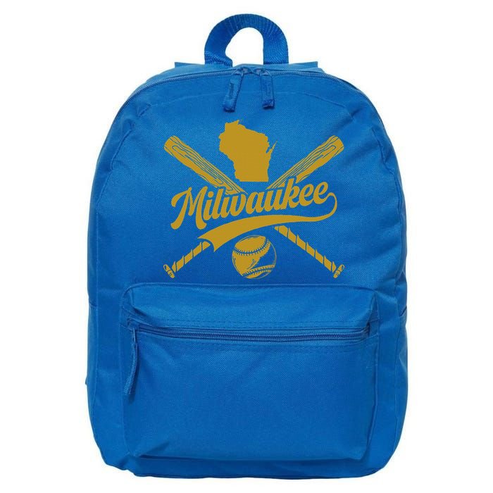 Milwaukee Baseball Fan 16 in Basic Backpack