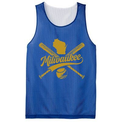 Milwaukee Baseball Fan Mesh Reversible Basketball Jersey Tank