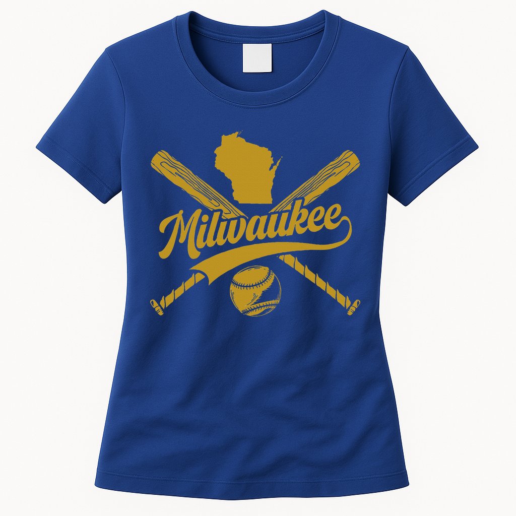 Milwaukee Baseball Fan Womens T-Shirt
