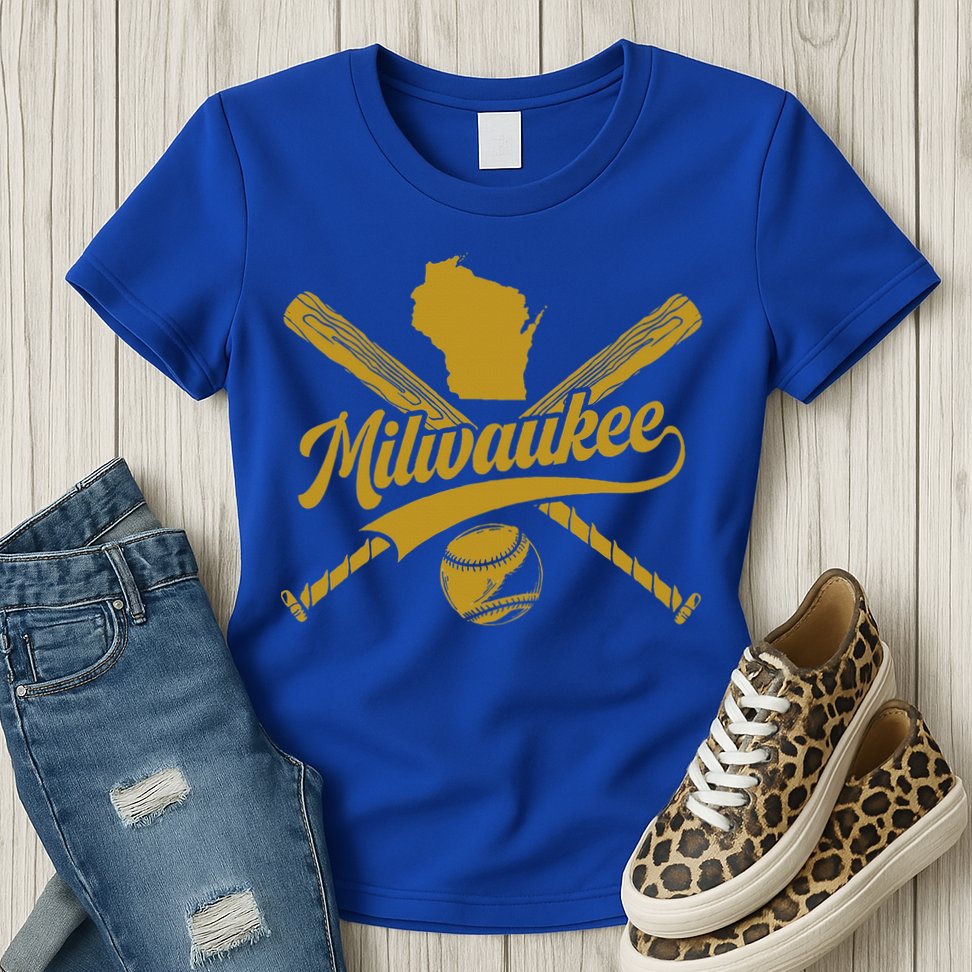 Milwaukee Baseball Fan Womens T-Shirt