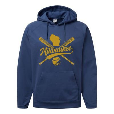 Milwaukee Baseball Fan Performance Fleece Hoodie