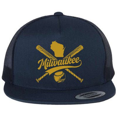 Milwaukee Baseball Fan Flat Bill Trucker Hat