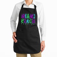 Miami Beach Floral Palm Trees Apron
