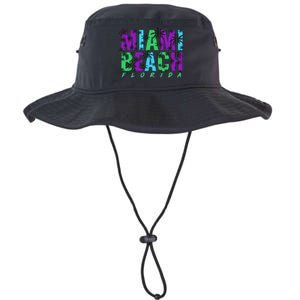 Miami Beach Floral Palm Trees Legacy Cool Fit Booney Bucket Hat