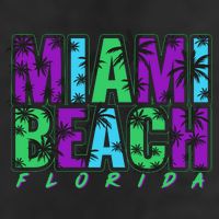 Miami Beach Floral Palm Trees 11oz C Handle Ceramic Mug