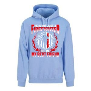 My Best Friend Is A Firefighter Hero Proud Fire Friend Gift Funny Gift Unisex Surf Hoodie