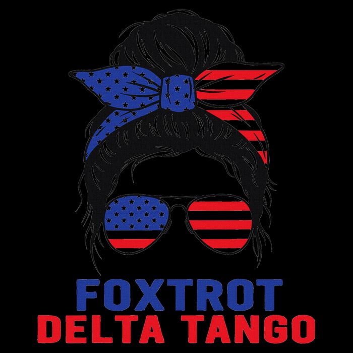 Messy Bun Foxtrots Deltas tango 16oz Travel Tumbler