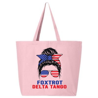 Messy Bun Foxtrots Deltas tango 25L Jumbo Tote