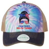 Messy Bun Foxtrots Deltas tango Legacy Tie Dye Trucker Hat