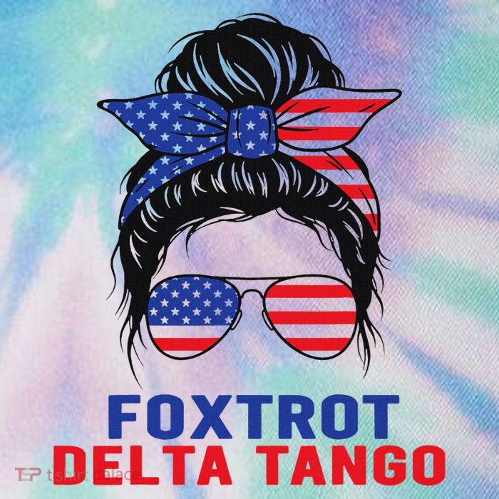 Messy Bun Foxtrots Deltas tango Legacy Tie Dye Trucker Hat