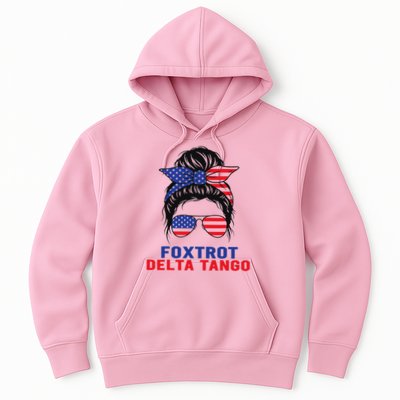 Messy Bun Foxtrots Deltas tango Hoodie
