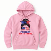 Messy Bun Foxtrots Deltas tango Hoodie