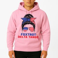 Messy Bun Foxtrots Deltas tango Hoodie