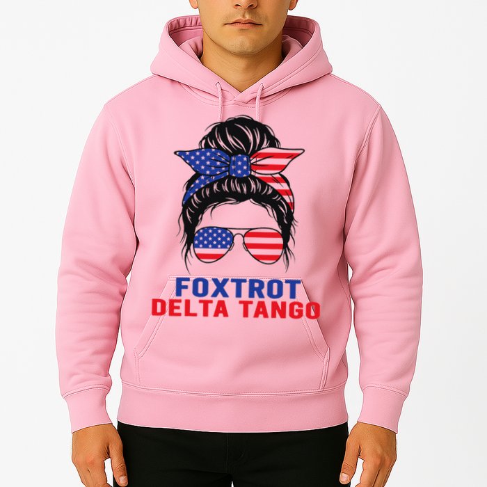 Messy Bun Foxtrots Deltas tango Hoodie