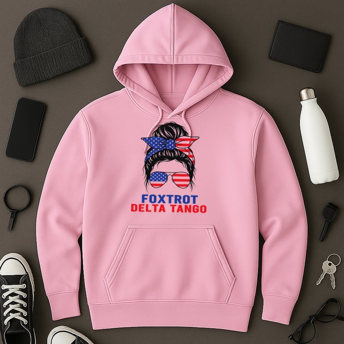 Messy Bun Foxtrots Deltas tango Hoodie