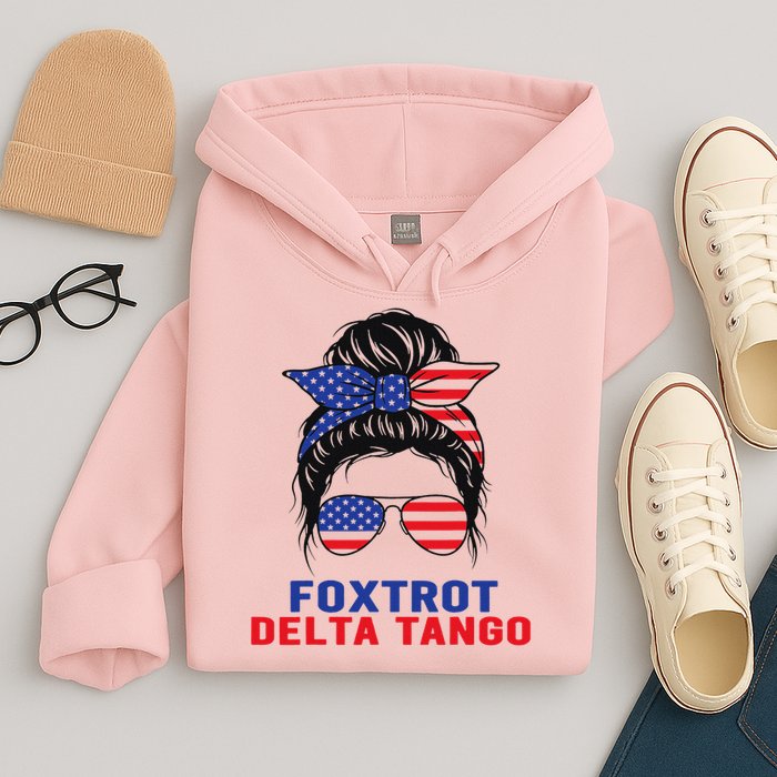 Messy Bun Foxtrots Deltas tango Hoodie