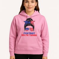Messy Bun Foxtrots Deltas tango Hoodie