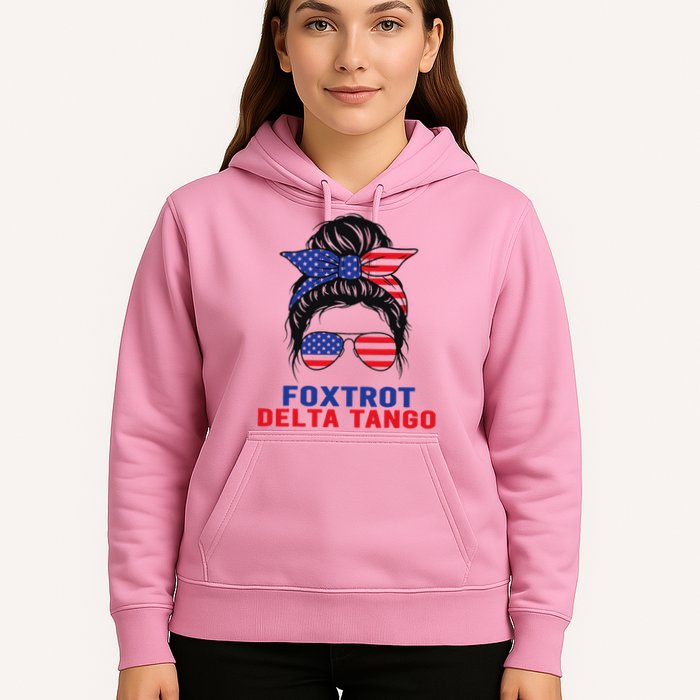 Messy Bun Foxtrots Deltas tango Hoodie