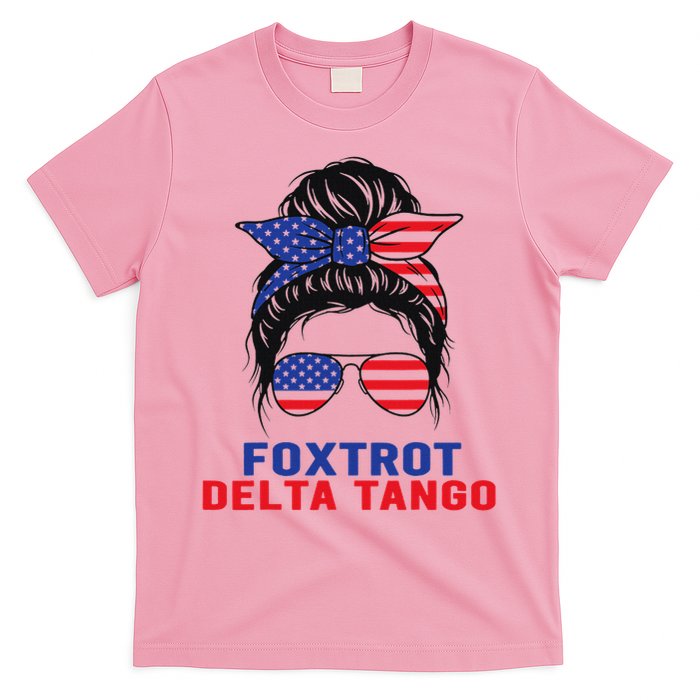 Messy Bun Foxtrots Deltas tango T-Shirt