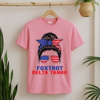 Messy Bun Foxtrots Deltas tango T-Shirt