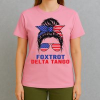 Messy Bun Foxtrots Deltas tango T-Shirt