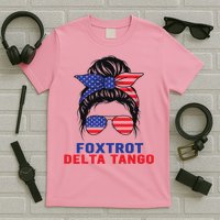 Messy Bun Foxtrots Deltas tango T-Shirt