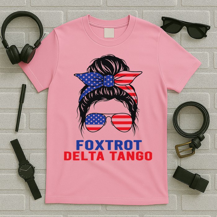 Messy Bun Foxtrots Deltas tango T-Shirt