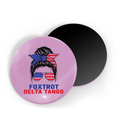 Messy Bun Foxtrots Deltas tango Magnet