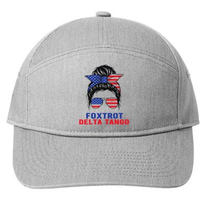 Messy Bun Foxtrots Deltas tango 7-Panel Snapback Hat