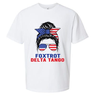 Messy Bun Foxtrots Deltas tango Sueded Cloud Jersey T-Shirt