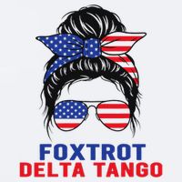 Messy Bun Foxtrots Deltas tango Sueded Cloud Jersey T-Shirt