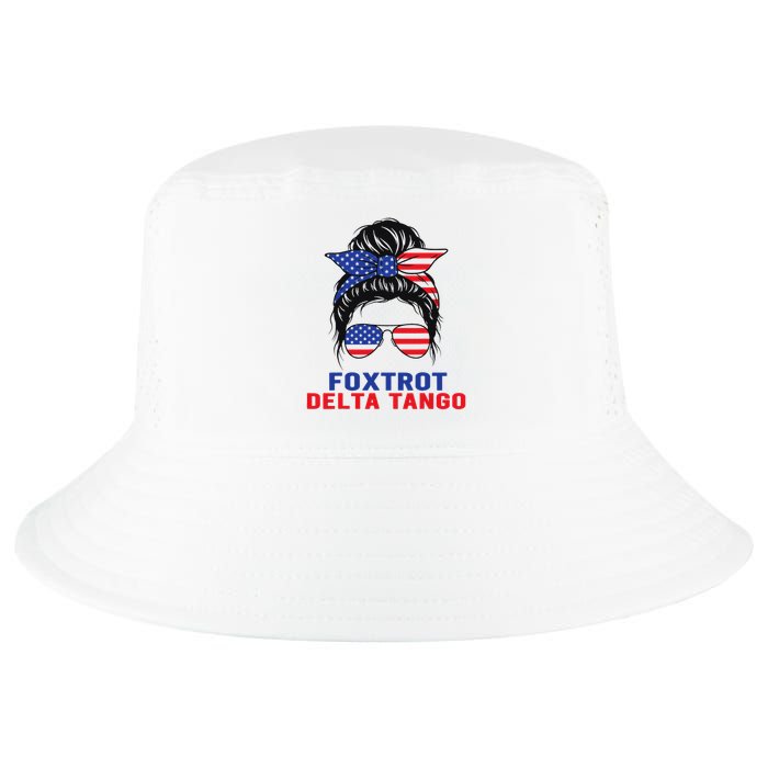 Messy Bun Foxtrots Deltas tango Cool Comfort Performance Bucket Hat