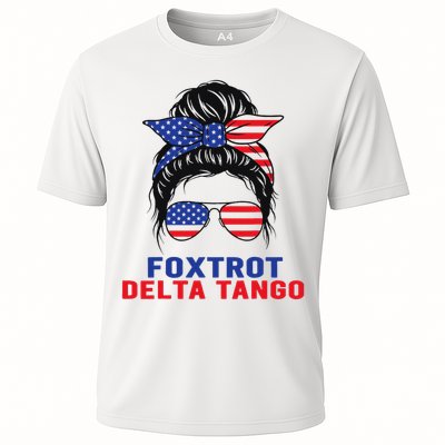 Messy Bun Foxtrots Deltas tango Performance Shirt