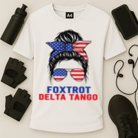 Messy Bun Foxtrots Deltas tango Performance Shirt