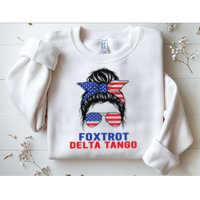 Messy Bun Foxtrots Deltas tango Sweatshirt