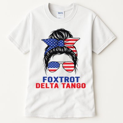 Messy Bun Foxtrots Deltas tango Tall T-Shirt