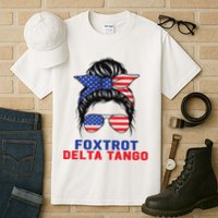 Messy Bun Foxtrots Deltas tango Tall T-Shirt