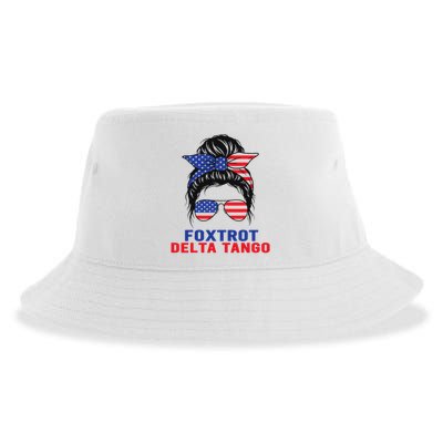 Messy Bun Foxtrots Deltas tango Sustainable Bucket Hat