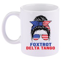 Messy Bun Foxtrots Deltas tango 11oz C Handle Ceramic Mug