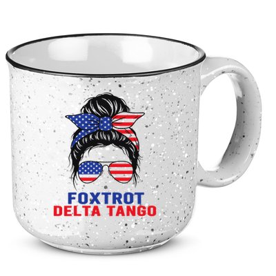 Messy Bun Foxtrots Deltas tango 15oz Campfire Ceramic Mug