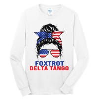 Messy Bun Foxtrots Deltas tango Tall Long Sleeve T-Shirt