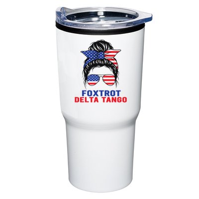 Messy Bun Foxtrots Deltas tango Tumbler