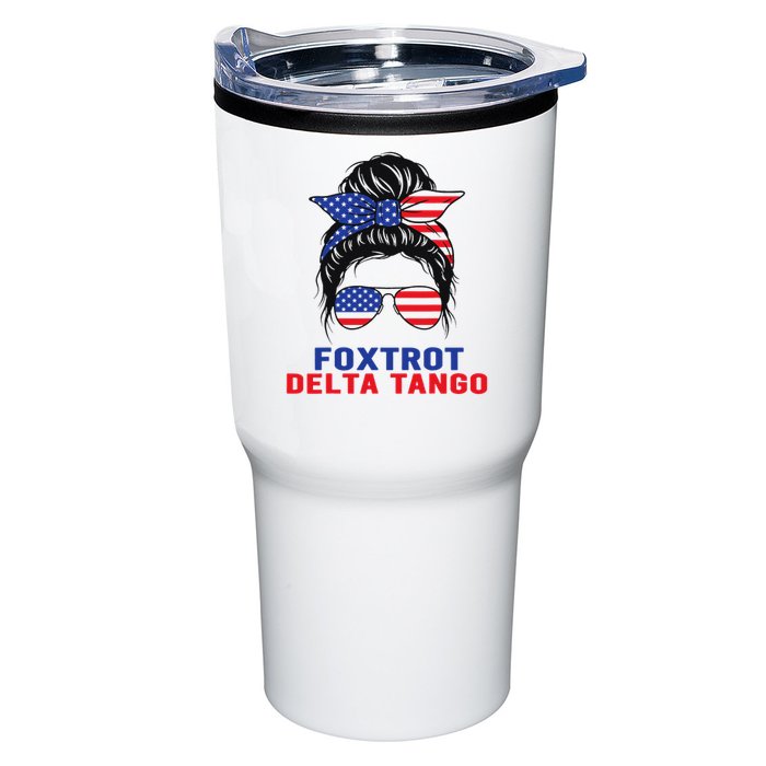 Messy Bun Foxtrots Deltas tango Tumbler