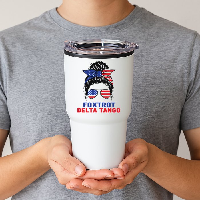 Messy Bun Foxtrots Deltas tango Tumbler