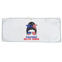 Messy Bun Foxtrots Deltas tango Large Microfiber Waffle Golf Towel