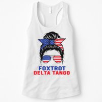 Messy Bun Foxtrots Deltas tango Womens Tank Top