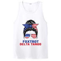 Messy Bun Foxtrots Deltas tango PosiCharge Competitor Tank